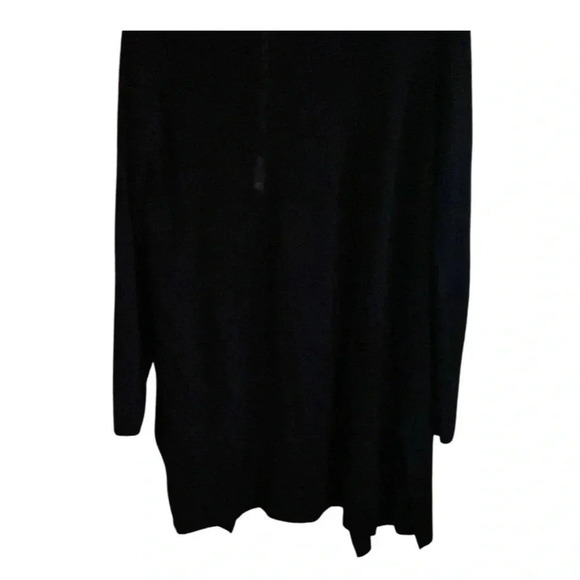 Eileen Fisher 100% Merino Wool Black Open Cardigan Size Medium - Picture 5 of 7